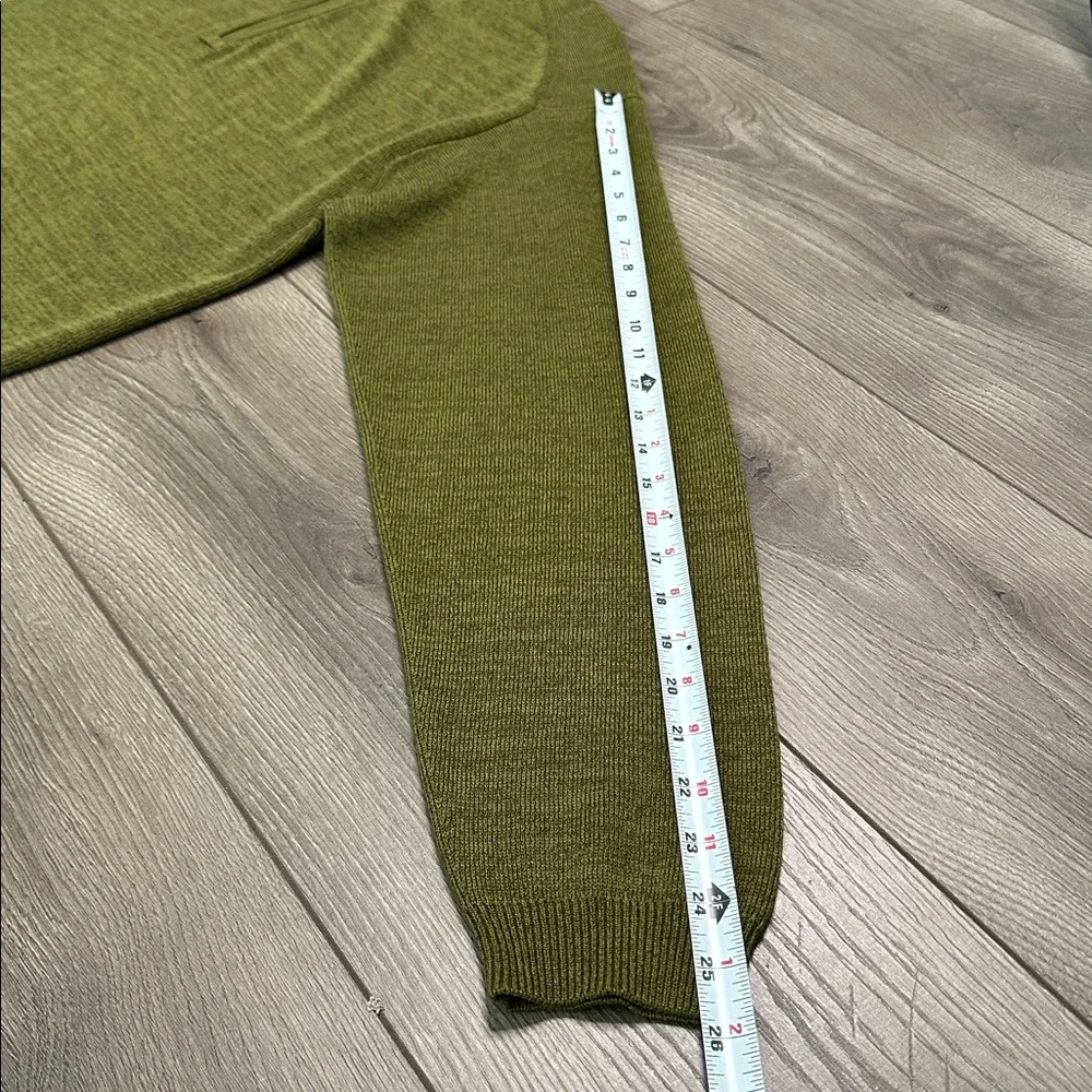 Tommy Bahama 1/2 Zip Silk Cotton Blend Long Sleeve Sweater Green Size XL‎
